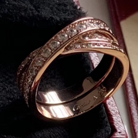 2020 Cartier Etincelle-de Ring  18k Rose Gold Diamond   