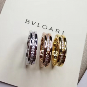 2020 Bvlgari B Zero 1 Ring 18k Gold Platinum Rose Gold Diamond 854461