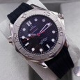 Omega Seamaster Automatic Movement With Black Dial With Ceramic bezel-Nekton Edition-Rubber Strap