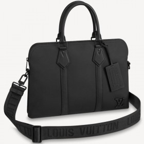 LO--Vu--M59159 briefcase  Grained calfskin Handbag (39cm x 29cm x 7cm)