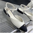 Chanel women's sheepskin pointed sandals